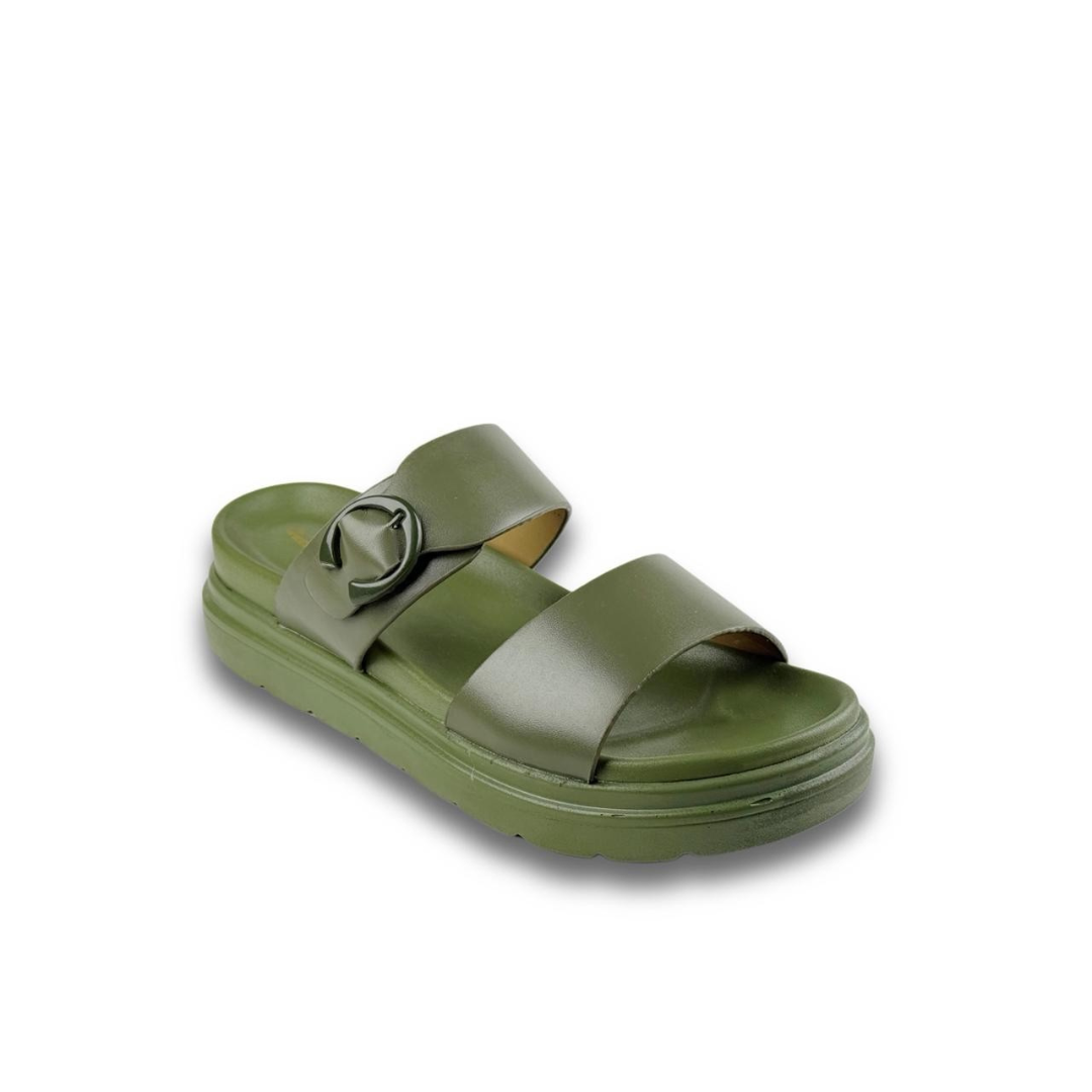Women’s Medicated Slippers Green Olive